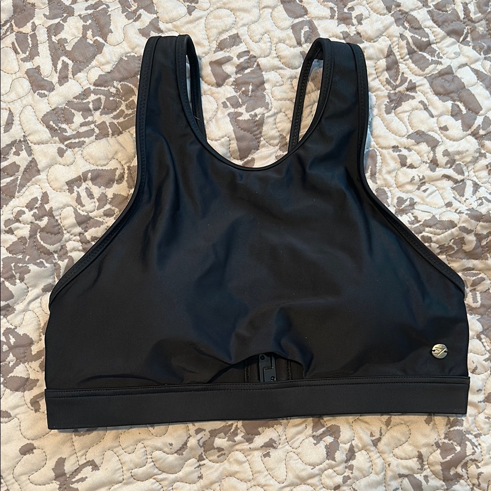 Gymshark Women’s Black High-neck Swim Top